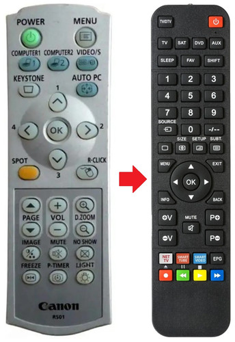 Telecomando adatto per - , canon